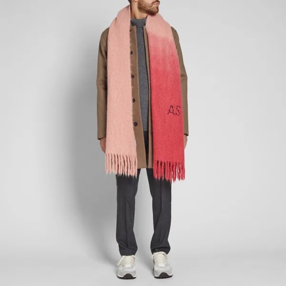 ACNE STUDIO ombre dye scarf